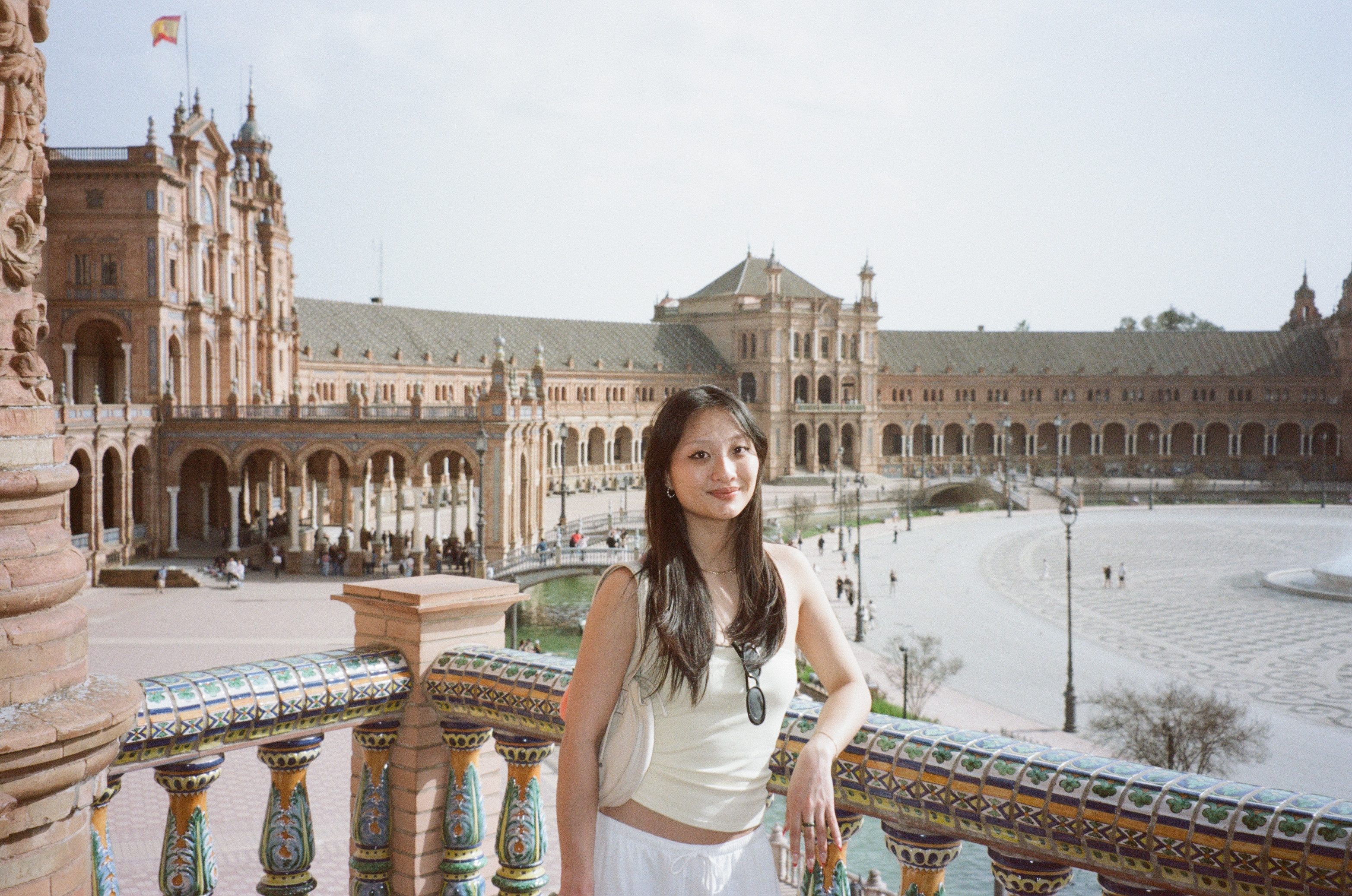 Erica Kwak at Plaza de España, Seville