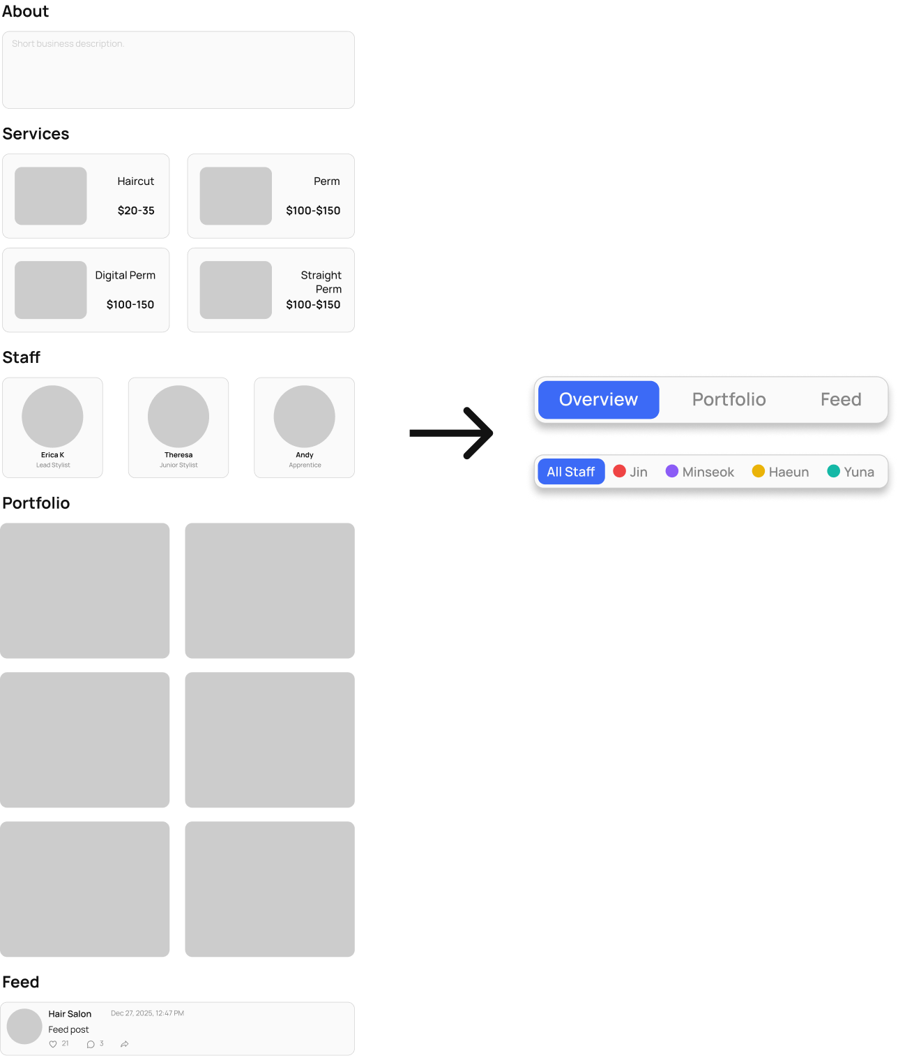 Streamlined content organization
